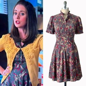 Anthropologie Big Band Mise en Scène by Ruffian Floral Silk Dress | 4